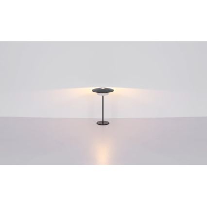 Globo - LED Екстериорна акумулаторна сензорна настолна лампа LED/3W/3,7V 1800/2700/3000K IP44 1800 mAh сив