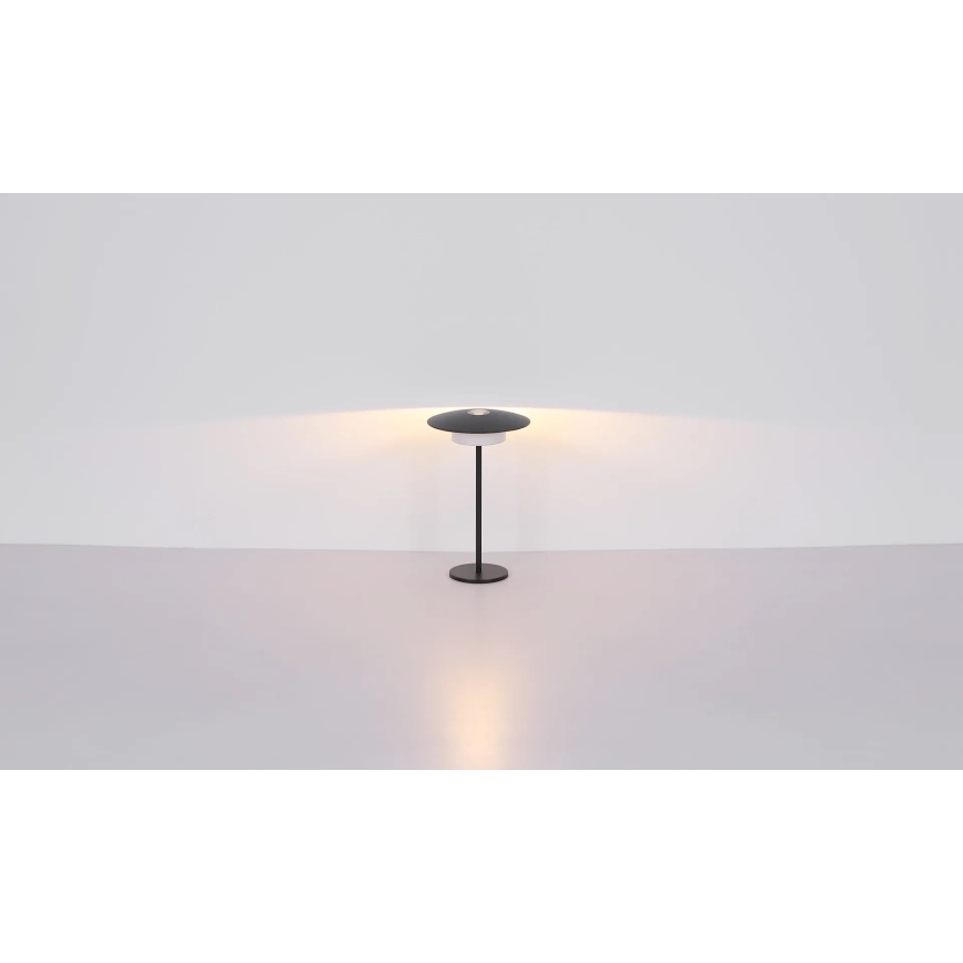 Globo - LED Екстериорна акумулаторна сензорна настолна лампа LED/3W/3,7V 1800/2700/3000K IP44 1800 mAh сив