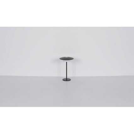 Globo - LED Екстериорна акумулаторна сензорна настолна лампа LED/3W/3,7V 1800/2700/3000K IP44 1800 mAh сив