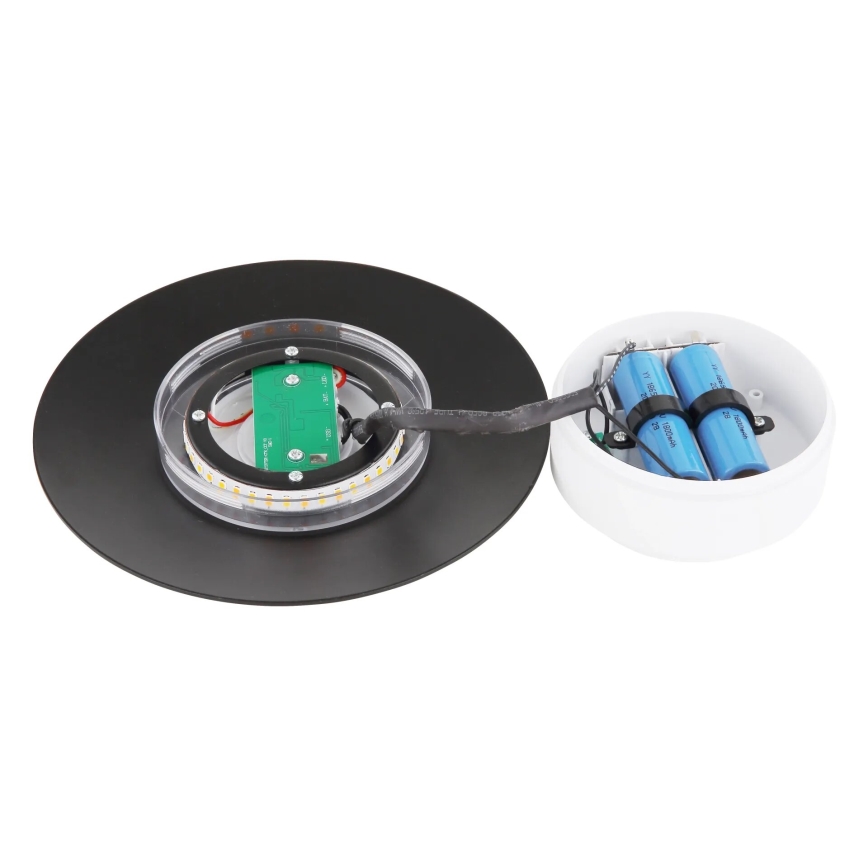 Globo - LED Екстериорна акумулаторна сензорна настолна лампа LED/3W/3,7V 1800/2700/3000K IP44 1800 mAh сив