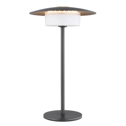 Globo - LED Външна презареждаща се настолна лампа с докосване LED/3W/3,7V 1800/2700/3000K IP44 1800 mAh сива