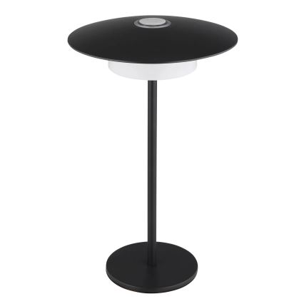 Globo - LED Екстериорна акумулаторна сензорна настолна лампа LED/3W/3,7V 1800/2700/3000K IP44 1800 mAh черен