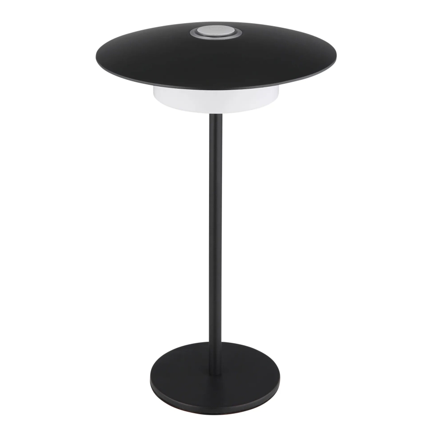 Globo - LED Екстериорна акумулаторна сензорна настолна лампа LED/3W/3,7V 1800/2700/3000K IP44 1800 mAh черен
