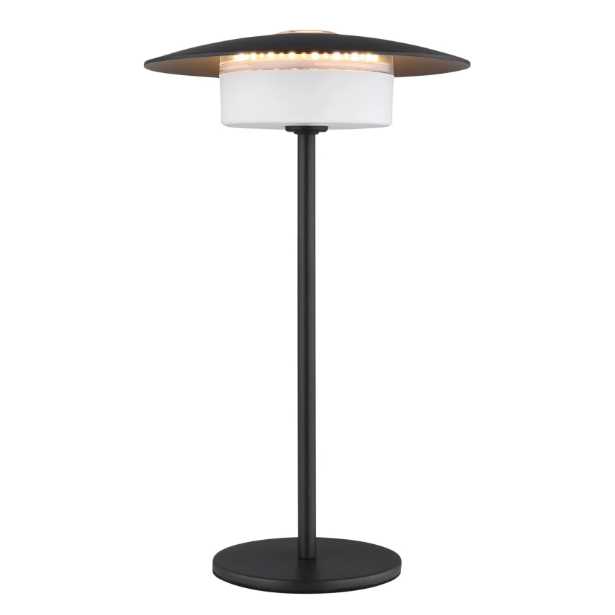 Globo - LED Външна презареждаща се настолна лампа с докосване LED/3W/3,7V 1800/2700/3000K IP44 1800 mAh черна