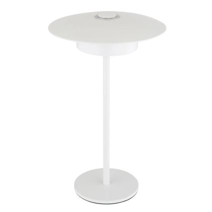 Globo - LED Екстериорна акумулаторна сензорна настолна лампа LED/3W/3,7V 1800/2700/3000K IP44 1800 mAh бял