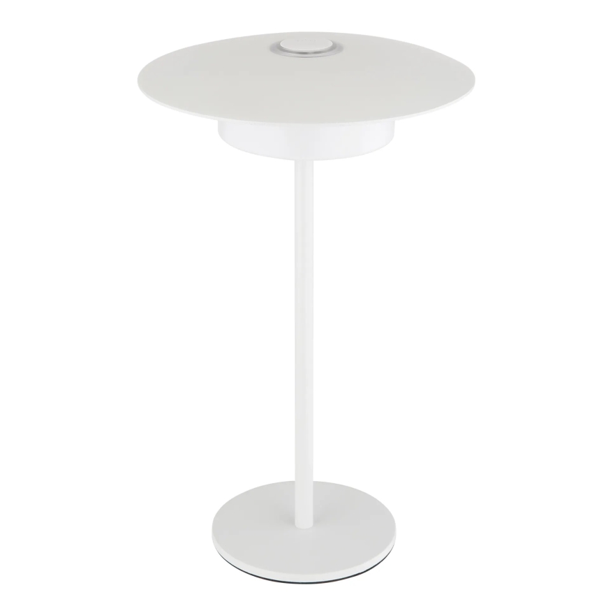 Globo - LED Екстериорна акумулаторна сензорна настолна лампа LED/3W/3,7V 1800/2700/3000K IP44 1800 mAh бял