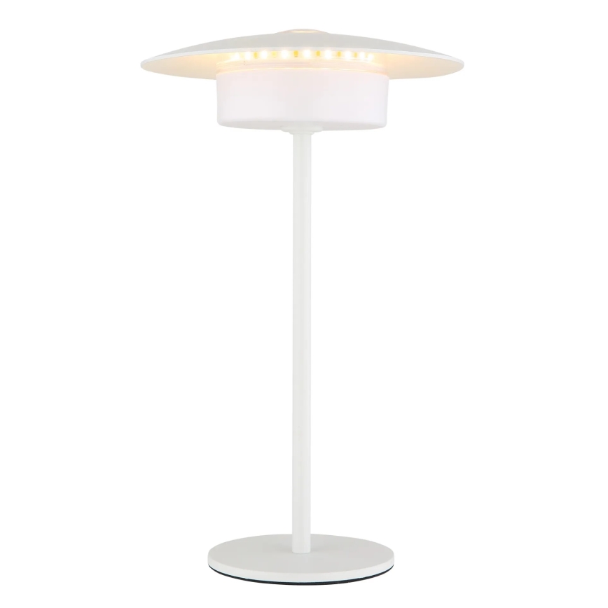 Globo - LED Екстериорна акумулаторна сензорна настолна лампа LED/3W/3,7V 1800/2700/3000K IP44 1800 mAh бял