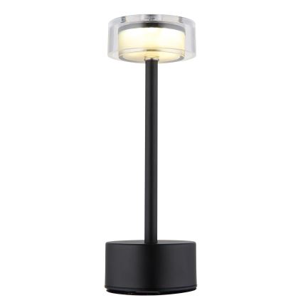 Globo - LED Димируема акумулаторна сензорна настолна лампа LED/2,5W/3,7V 2700/4000/6500K 1800mAh черен