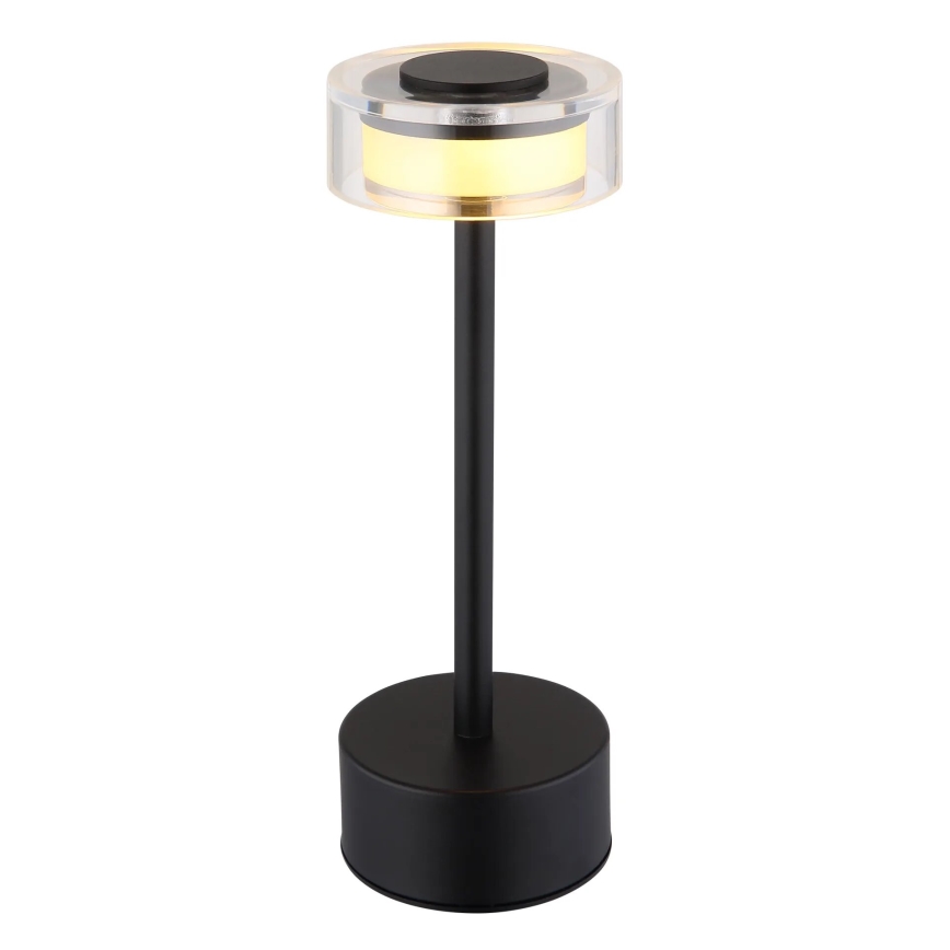 Globo - LED Димируема акумулаторна сензорна настолна лампа LED/2,5W/3,7V 2700/4000/6500K 1800mAh черен