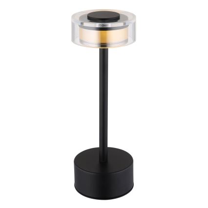 Globo - LED Димируема акумулаторна сензорна настолна лампа LED/2,5W/3,7V 2700/4000/6500K 1800mAh черен