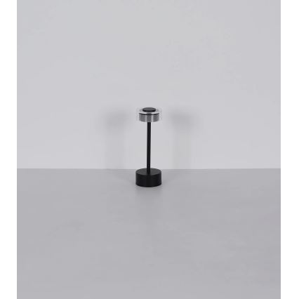 Globo - LED Димируема акумулаторна сензорна настолна лампа LED/2,5W/3,7V 2700/4000/6500K 1800mAh черен