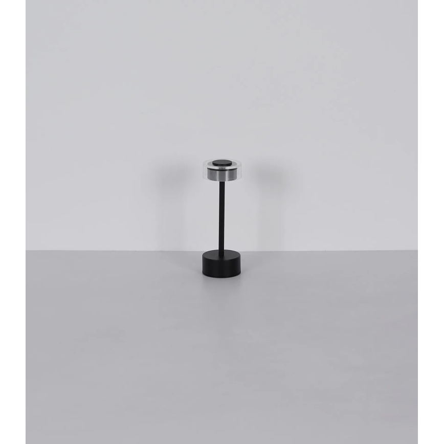 Globo - LED Димируема акумулаторна сензорна настолна лампа LED/2,5W/3,7V 2700/4000/6500K 1800mAh черен