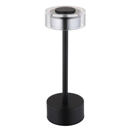 Globo - LED Димируема акумулаторна сензорна настолна лампа LED/2,5W/3,7V 2700/4000/6500K 1800mAh черен