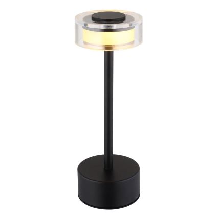 Globo - LED Димируема акумулаторна сензорна настолна лампа LED/2,5W/3,7V 2700/4000/6500K 1800mAh черен