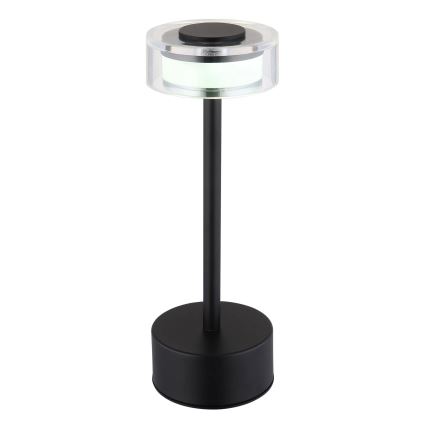 Globo - LED Димируема акумулаторна сензорна настолна лампа LED/2,5W/3,7V 2700/4000/6500K 1800mAh черен
