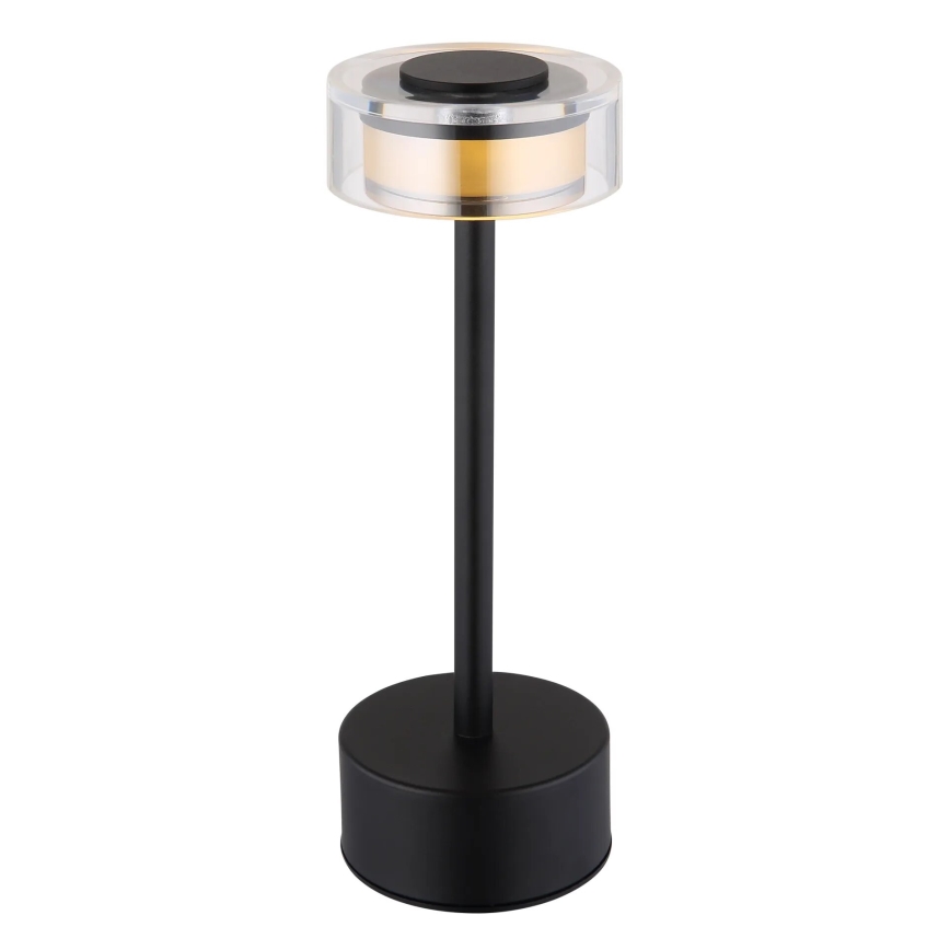 Globo - LED Димируема акумулаторна сензорна настолна лампа LED/2,5W/3,7V 2700/4000/6500K 1800mAh черен