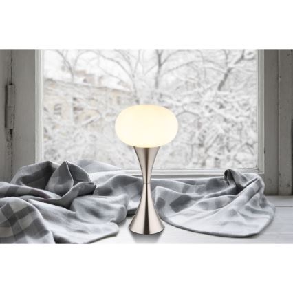 Globo - Настолна лампа 1xE14/25W/230V матов хром