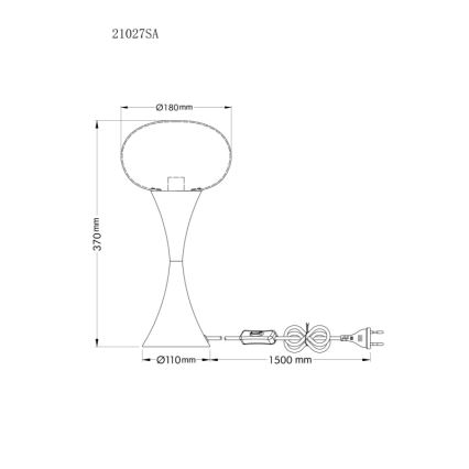 Globo - Настолна лампа 1xE14/25W/230V бежов