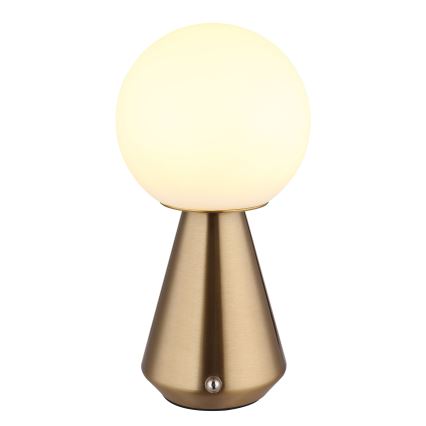 Globo - LED Димируема сензорна екстериорна настолна лампа LED/1,5W/5V 3000/4500/6500K 1800 mAh IP41 меден