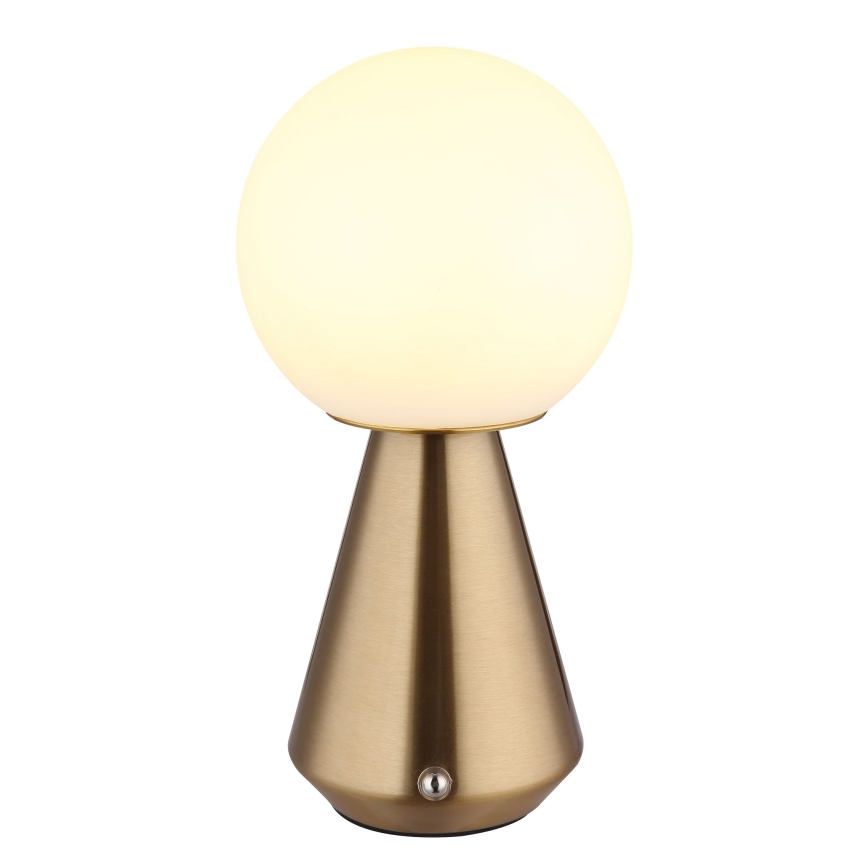 Globo - LED Димируема сензорна екстериорна настолна лампа LED/1,5W/5V 3000/4500/6500K 1800 mAh IP41 меден