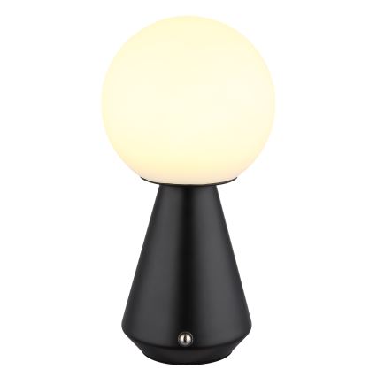 Globo - LED Димируема сензорна екстериорна настолна лампа LED/1,5W/5V 3000/4500/6500K 1800 mAh IP41 черен