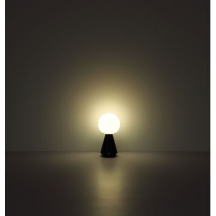 Globo - LED регулируема сензорна външна настолна лампа LED/1,5W/5V 3000/4500/6500K 1800 mAh IP41 черна