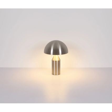 Globo - Настолна лампа 2xE27/40W/230V матов хром