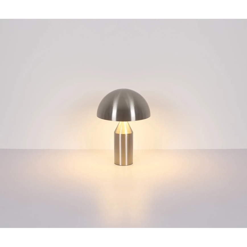 Globo - Настолна лампа 2xE27/40W/230V матов хром