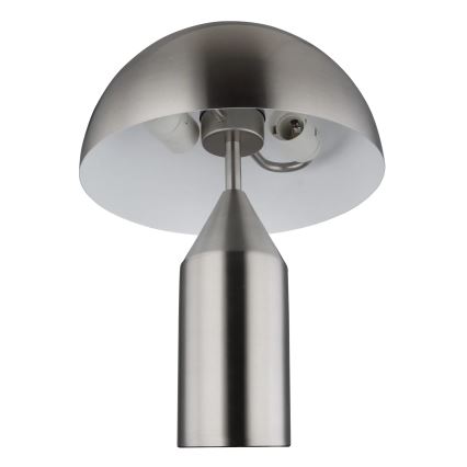 Globo - Настолна лампа 2xE27/40W/230V матов хром