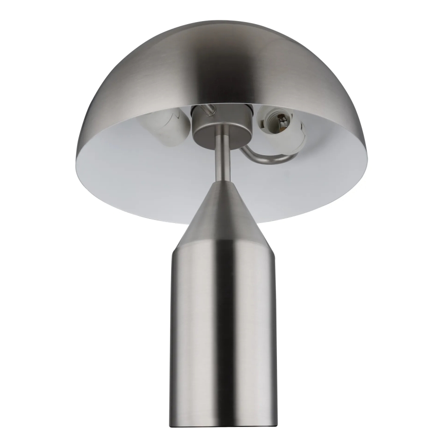 Globo - Настолна лампа 2xE27/40W/230V матов хром