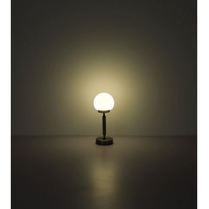 Globo - LED Димируема акумулаторна настолна сензорна лампа LED/2,5W/5V 1800mAh 2700/4000/6500K матов хром