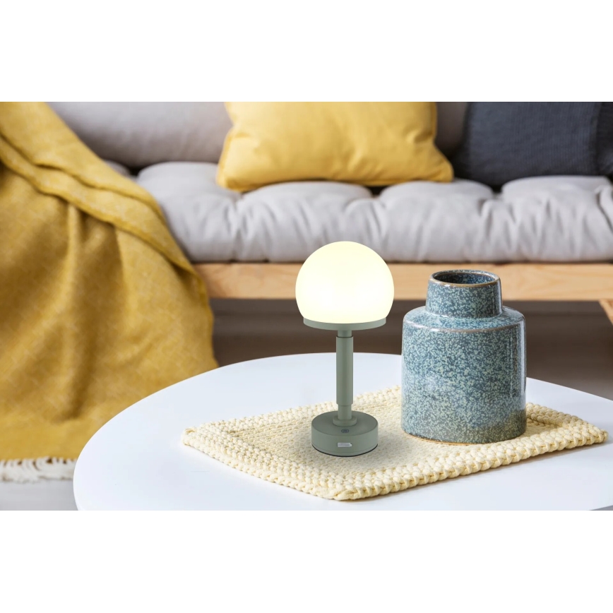 Globo - LED Димируема акумулаторна настолна сензорна лампа LED/2,5W/5V 1800mAh 2800K зелен