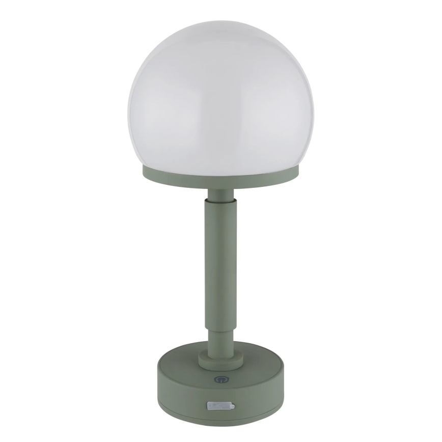 Globo - LED Димируема акумулаторна настолна сензорна лампа LED/2,5W/5V 1800mAh 2800K зелен