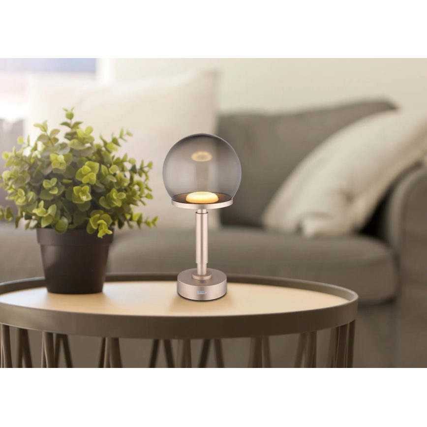 Globo - LED Димируема акумулаторна настолна сензорна лампа LED/2,5W/5V 1800mAh 2700/4000/6500K розовозлатист