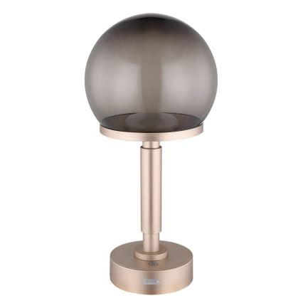 Globo - LED Димируема акумулаторна настолна сензорна лампа LED/2,5W/5V 1800mAh 2700/4000/6500K розовозлатист