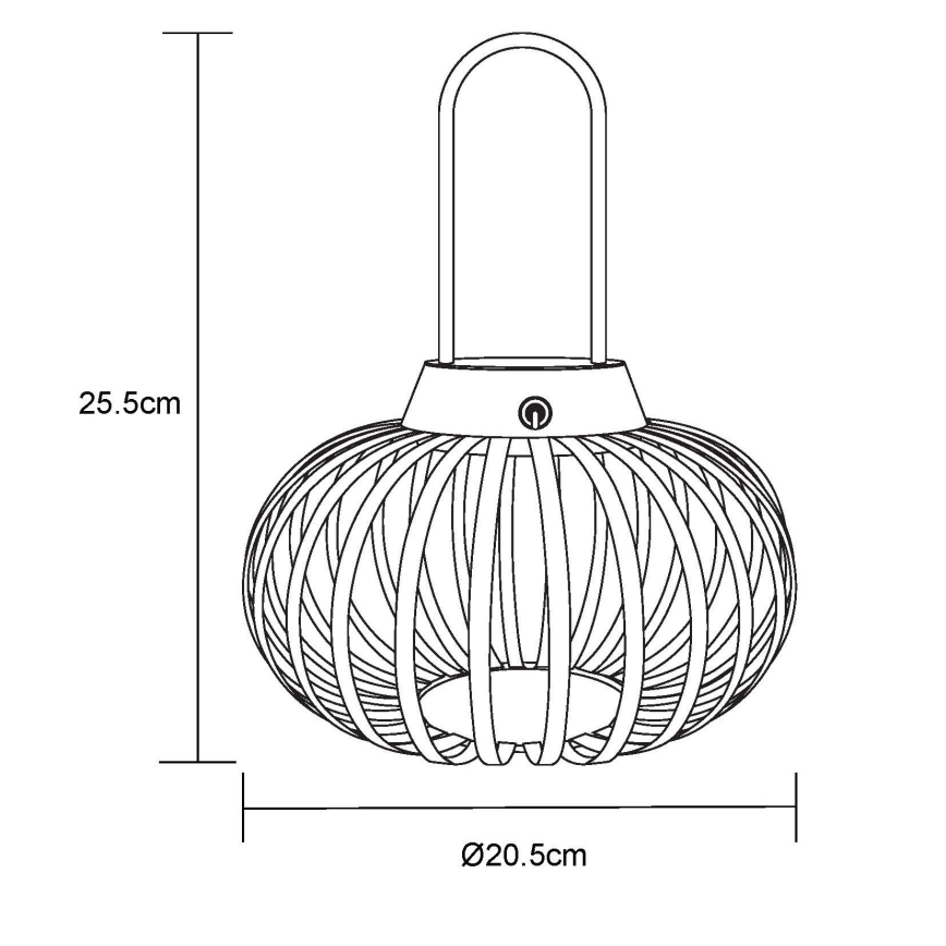 Globo - LED димируема сензорна презареждаема настолна лампа LED/1W/3,7V 1500 mAh