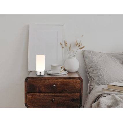 Globo - LED RGBW Димируема сензорна екстериорна настолна лампа LED/1,8W/5V 1500 mAh матов хром