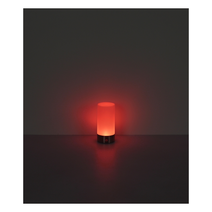Globo - LED RGBW Димируема сензорна екстериорна настолна лампа LED/1,8W/5V 1500 mAh матов хром
