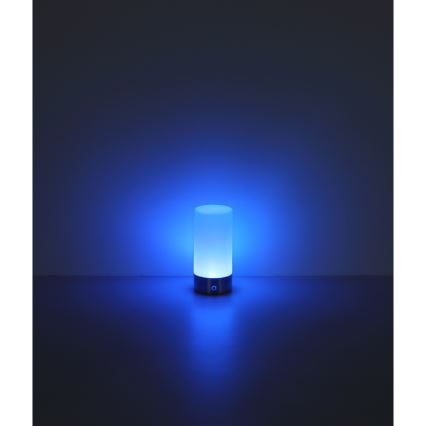 Globo - LED RGBW Димируема сензорна екстериорна настолна лампа LED/1,8W/5V 1500 mAh матов хром