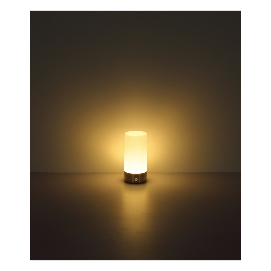 Globo - LED RGBW Димируема сензорна екстериорна настолна лампа LED/1,8W/5V 1500 mAh матов хром