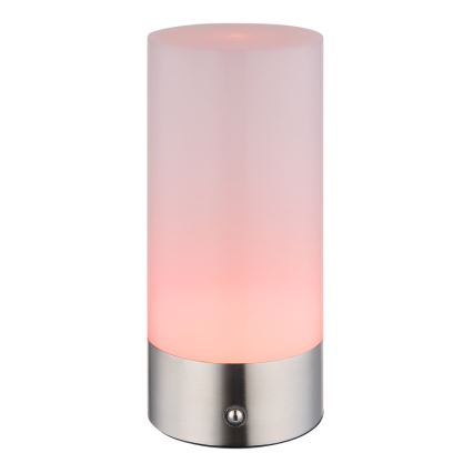 Globo - LED RGBW Димируема сензорна екстериорна настолна лампа LED/1,8W/5V 1500 mAh матов хром