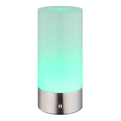 Globo - LED RGBW Димируема сензорна екстериорна настолна лампа LED/1,8W/5V 1500 mAh матов хром