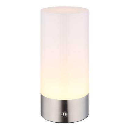 Globo - LED RGBW Димируема сензорна екстериорна настолна лампа LED/1,8W/5V 1500 mAh матов хром