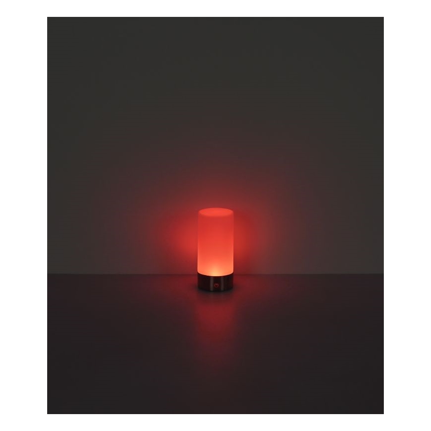 Globo - LED RGBW регулируема сензорна външна настолна лампа LED/1,8W/5V 1500 mAh черна