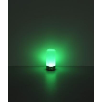 Globo - LED RGBW регулируема сензорна външна настолна лампа LED/1,8W/5V 1500 mAh черна