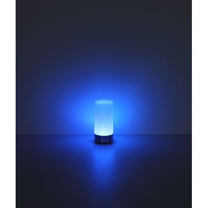 Globo - LED RGBW регулируема сензорна външна настолна лампа LED/1,8W/5V 1500 mAh черна