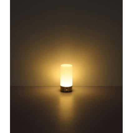 Globo - LED RGBW регулируема сензорна външна настолна лампа LED/1,8W/5V 1500 mAh черна