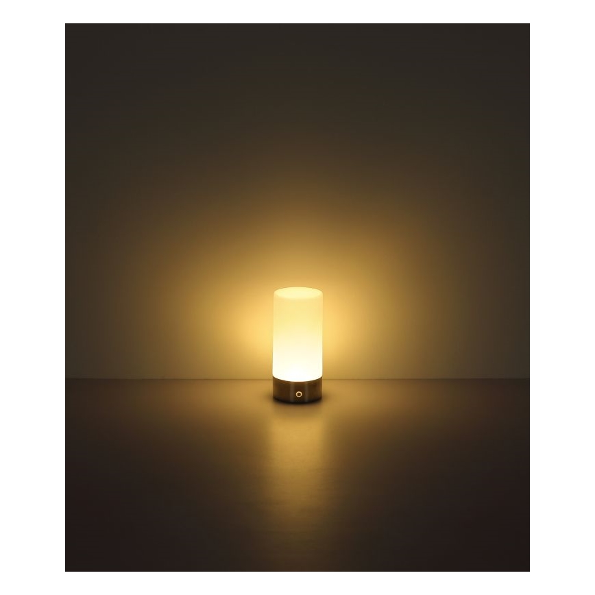 Globo - LED RGBW регулируема сензорна външна настолна лампа LED/1,8W/5V 1500 mAh черна