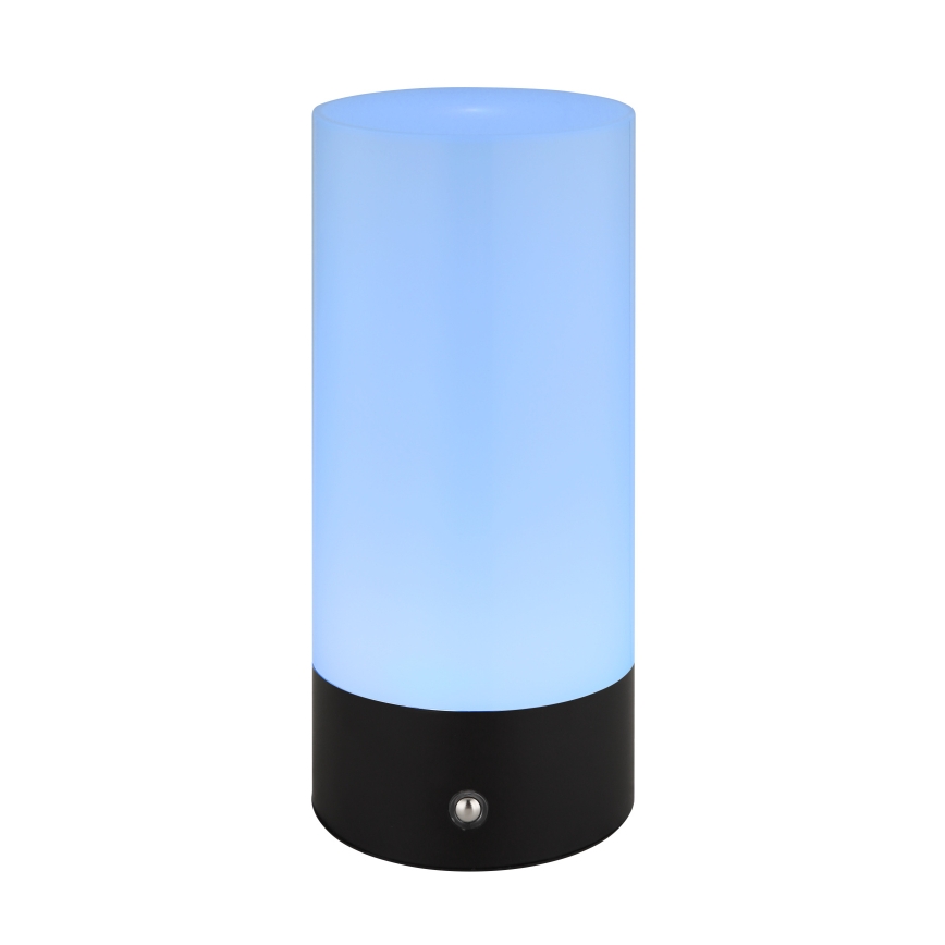 Globo - LED RGBW регулируема сензорна външна настолна лампа LED/1,8W/5V 1500 mAh черна