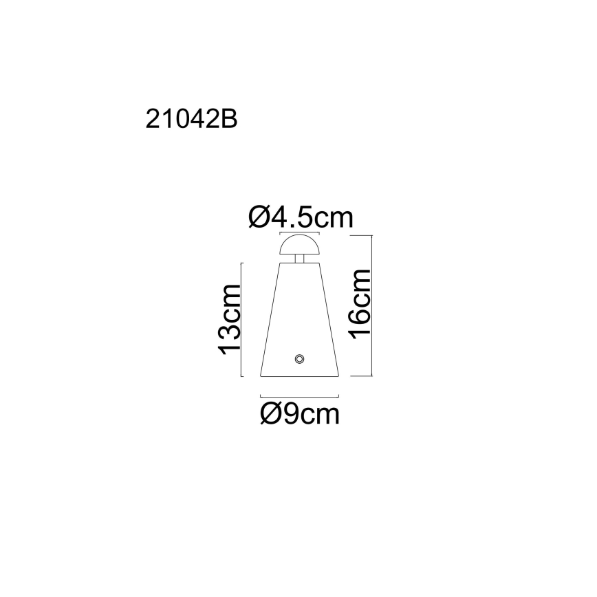 Globo - LED димируема сензорна презареждаема настолна лампа LED/1,2W/5V 1200 mAh